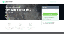 Desktop Screenshot of namespecialist.com